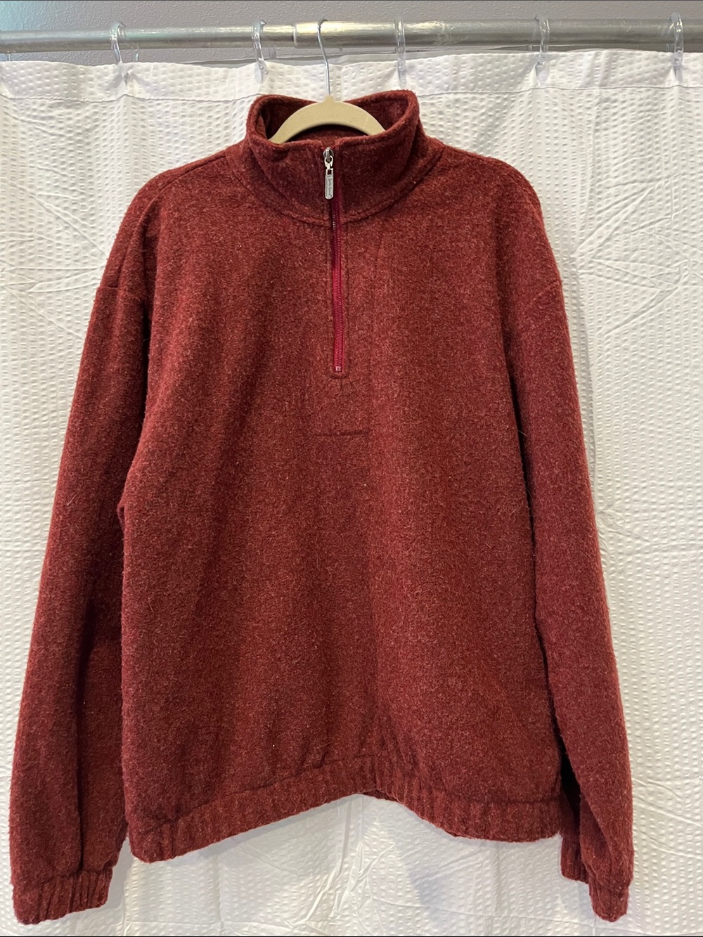 Bobby Jones Men's Half-Zip Sweater - Deep Brick Red